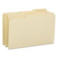 Smead Reinforced Tab Manila File Folders, 1/3-Cut Tabs, Legal, 14 pt, PK100 15434